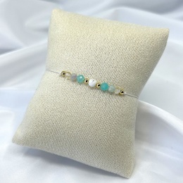 Bransoletka zodiakalna Panna | cytryn, fluoryt, amazonit, howlit