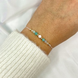 Bransoletka zodiakalna Panna | cytryn, fluoryt, amazonit, howlit