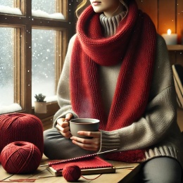 Jak zrobić szalik na drutach - przewodnik dla początkujących | kurs na druty PDF