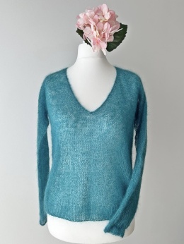 Sweter mgiełka | wzór na druty PDF