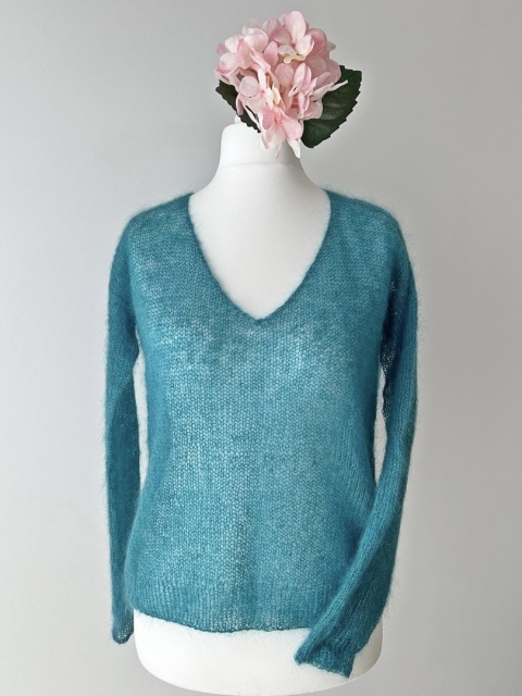 Sweter mgiełka | wzór na druty PDF