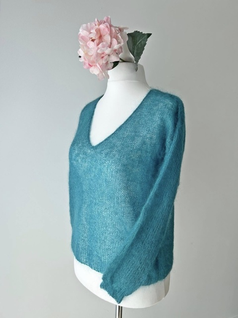 Sweter mgiełka | wzór na druty PDF